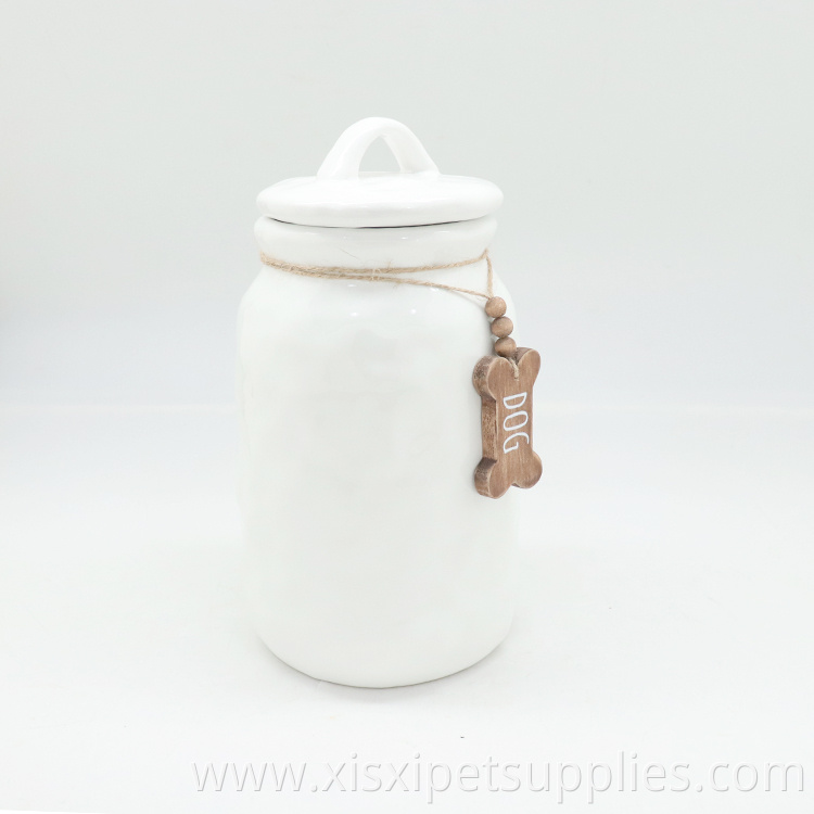 High Quality Pet Food Storage Pet Supplies Dog Ceramic Jar